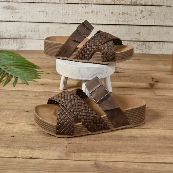 Mules tressées à boucle réglable – Image 8