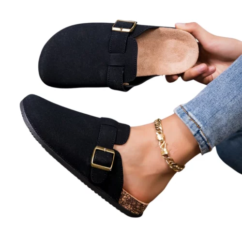 Sabots femme boucle liège confort