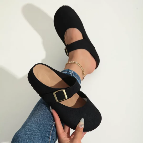 Sabots femme style ballerine confort – Image 3