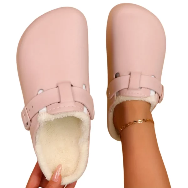 Sabots fourrés boucle confort femme – Image 9