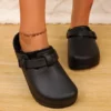 Sabots fourrés boucle confort femme
