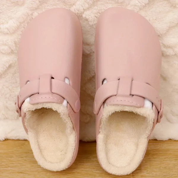 Sabots fourrés boucle confort femme – Image 4