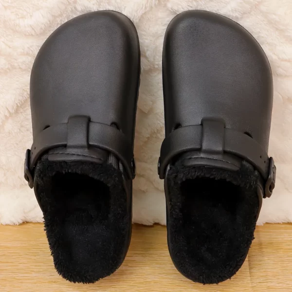 Sabots fourrés boucle confort femme – Image 5