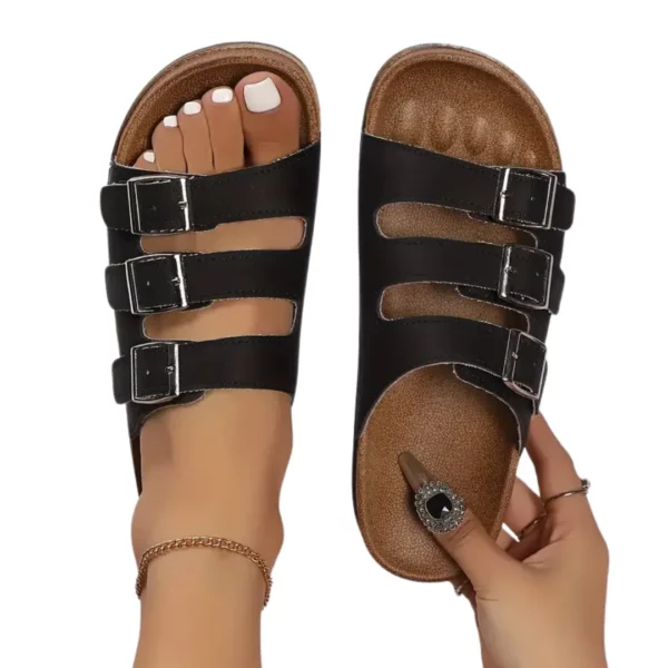 Sandales à trois boucles confort femme – Image 11