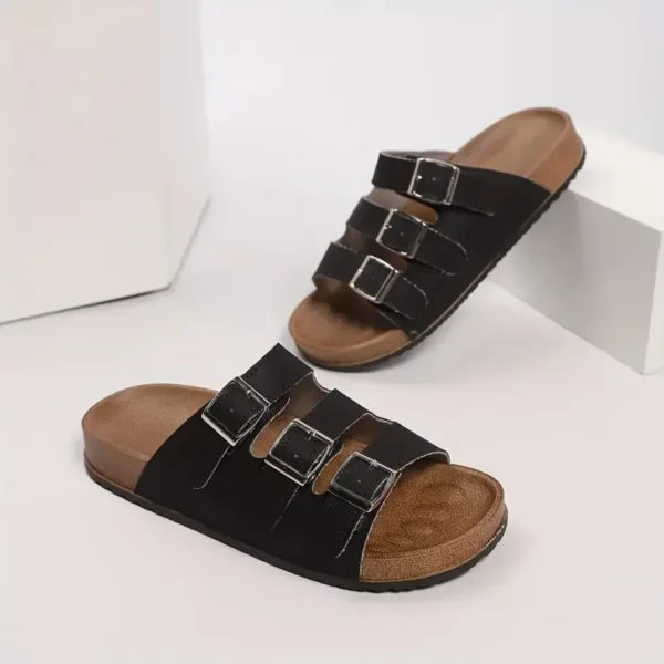 Sandales à trois boucles confort femme – Image 9