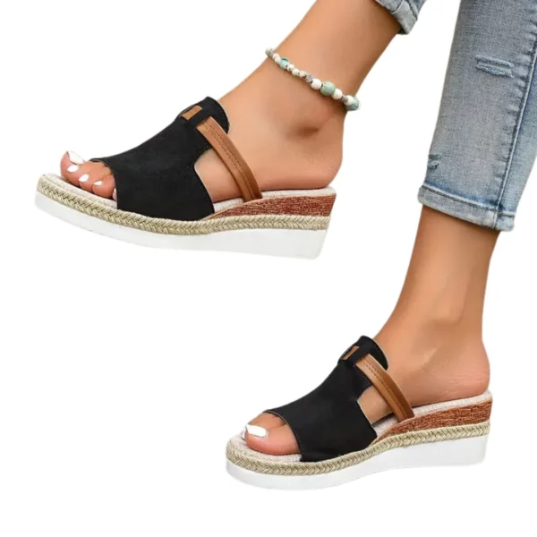 Sandales compensées à détail tressé – Image 10
