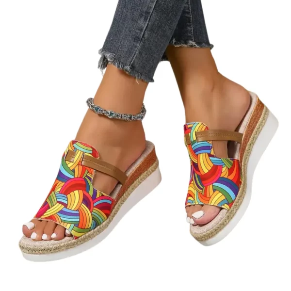 Sandales compensées à détail tressé – Image 8