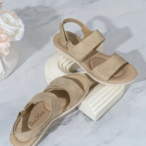 Sandales compensées souples femme