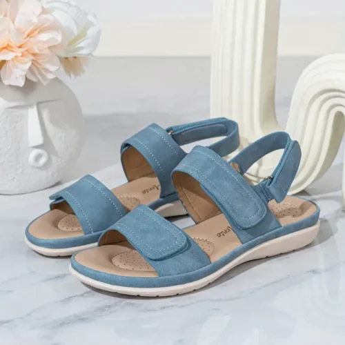 Alternative view of Sandales compensées souples femme