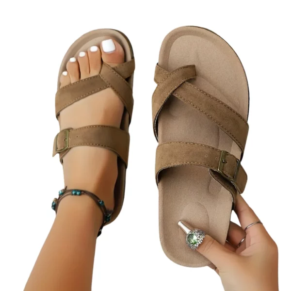 Sandales croisées à boucle réglable – Image 11
