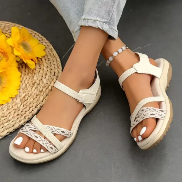 Sandales ethniques femme confort – Image 4