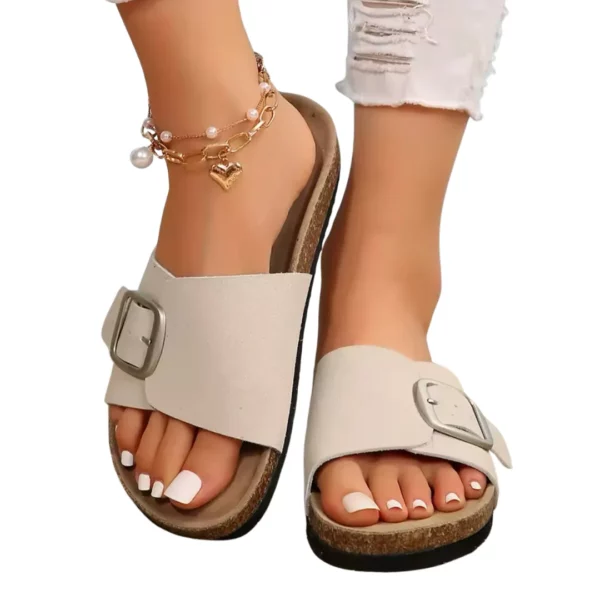 Sandales femme boucle large confort – Image 6