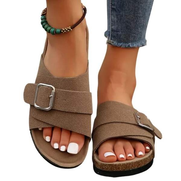 Sandales femme boucle large confort – Image 8