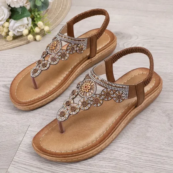 Sandales ornées bohème pour femme – look estival chic et confort tout au long de la journée – Image 5