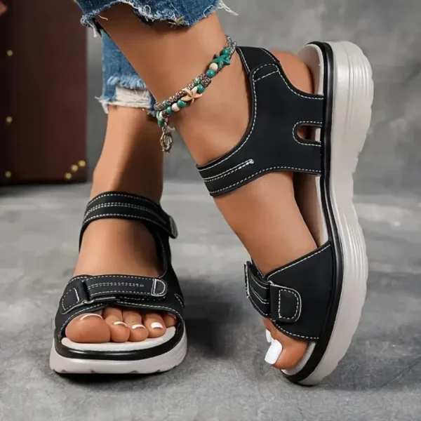 Sandales orthopédiques à scratch confort – Image 2