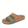 Sandales plates boucles réglables