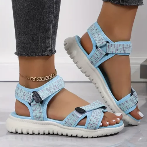 Sandales sport légères à scratch ajustable