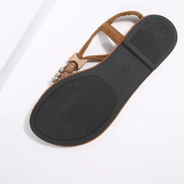 Tongs bohème perles confort femme – Image 8