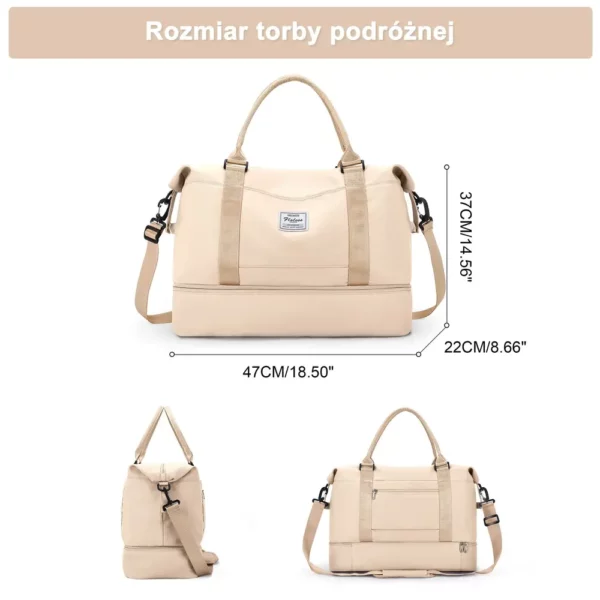 Sac week-end femme multifonction – fourre-tout voyage sport et nuit élégant