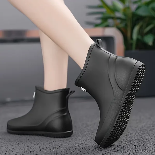 Bottes de pluie femme en caoutchouc chic – confort doublé et semelle antidérapante