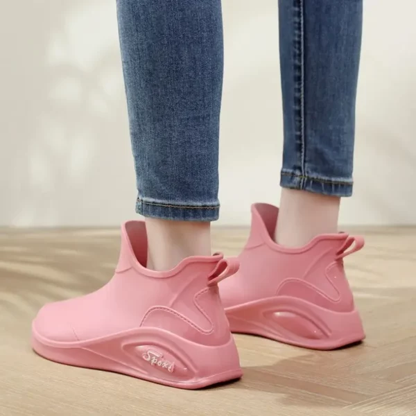 Bottes de pluie femme en caoutchouc chic – semelle antidérapante confortable
