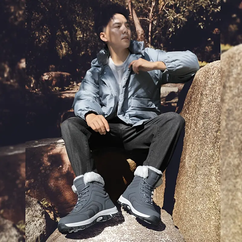 Bottes de neige femme imperméables et chaudes – doublure isolante confortable