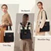 Sac à dos ordinateur femme convertible élégant – compartiment rembourré sécurisé