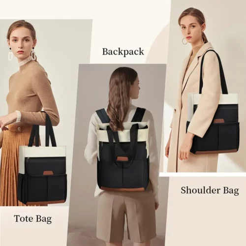 Sac à dos ordinateur femme convertible élégant – compartiment rembourré sécurisé