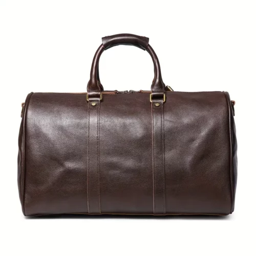 Sac week-end femme en cuir véritable – style décontracté et élégant