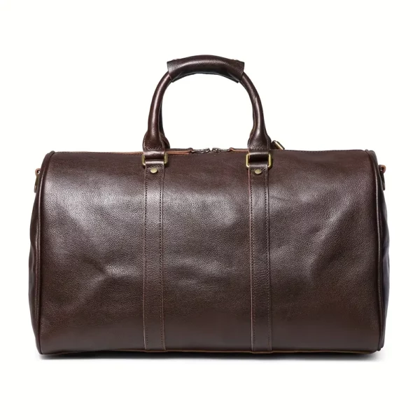 Sac week-end femme en cuir véritable – style décontracté et élégant