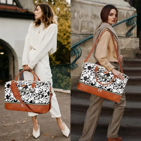 Sac week-end femme en tissu Oxford imperméable – design élégant et pratique