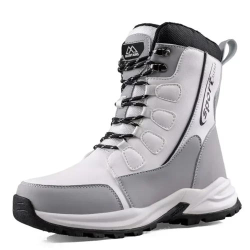 Bottes d'hiver femme doublées polaire – chaussures mi-mollet chaudes élégantes