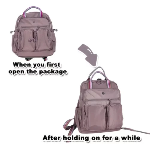 Sac à dos femme nylon léger – multi-poches, idéal ville, voyage, travail