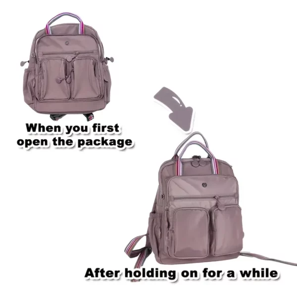 Sac à dos femme nylon léger – multi-poches, idéal ville, voyage, travail