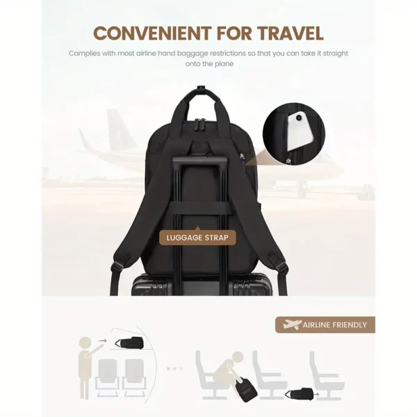Sac à dos ordinateur femme élégant – léger et fonctionnel pour travail ou voyage