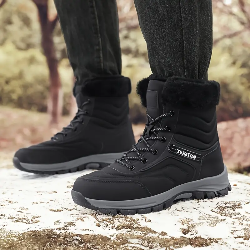 Bottes de neige femme chaudes et imperméables – doublure fourrée hiver randonnée
