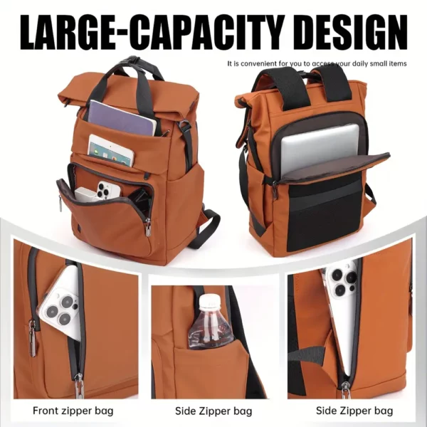 Sac à dos urbain léger unisexe – design épuré compatible ordinateur portable