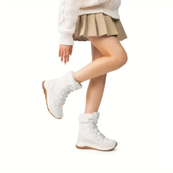 Bottes de neige femme imperméables fourrées – confort thermique extérieur