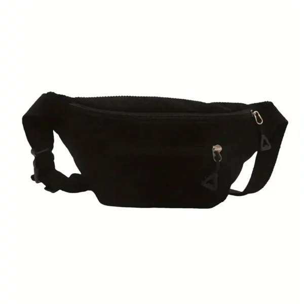 Sac banane femme en velours côtelé – sacoche tendance à grande capacité