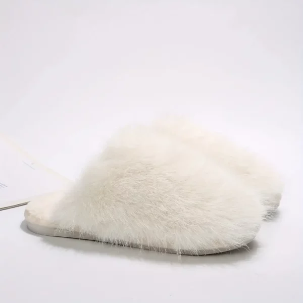 Chaussons femme fourrés en peluche douce – confort chaud pour l'hiver