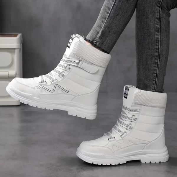 Bottes de ski femme chauffantes antidérapantes imperméables doublure chaude