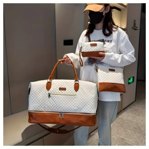 Sac de voyage femme 3 pièces – cabines avec compartiment chaussures en nylon