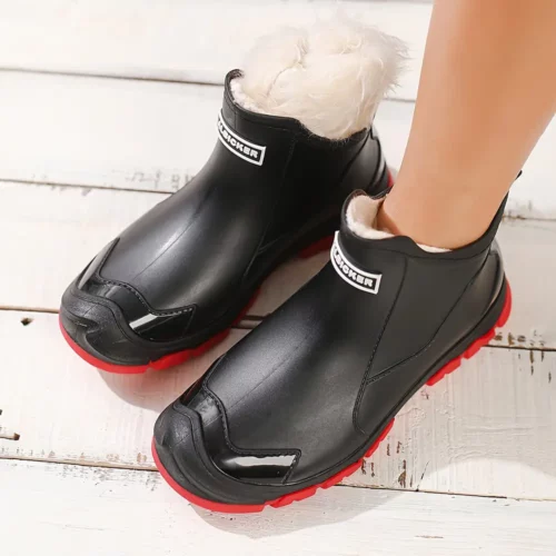 Bottes de pluie femme élégantes en caoutchouc – style chic et imperméable