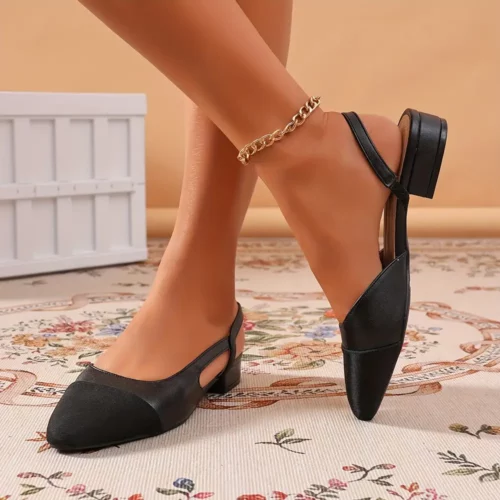 Escarpins femme à petit talon – bout pointu élégant et confort mariage