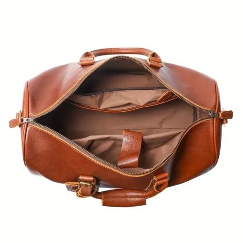 Sac week-end femme en cuir véritable – style décontracté et élégant