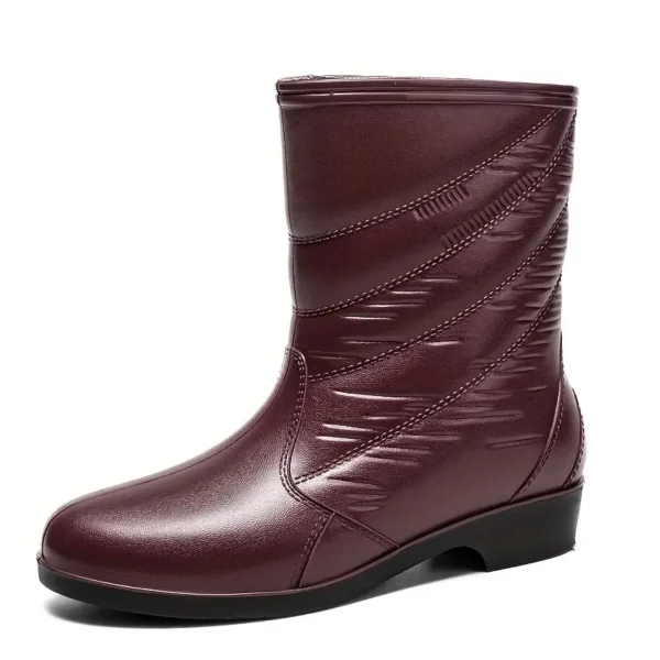 Bottes de pluie femme en caoutchouc antidérapantes – style chic et élégant