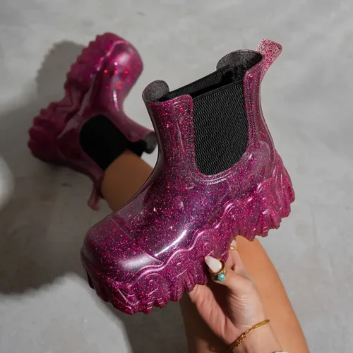 Bottes de pluie femme en caoutchouc imperméables – style chic et urbain