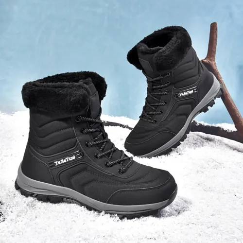 Bottes de neige femme chaudes et imperméables – doublure fourrée hiver randonnée