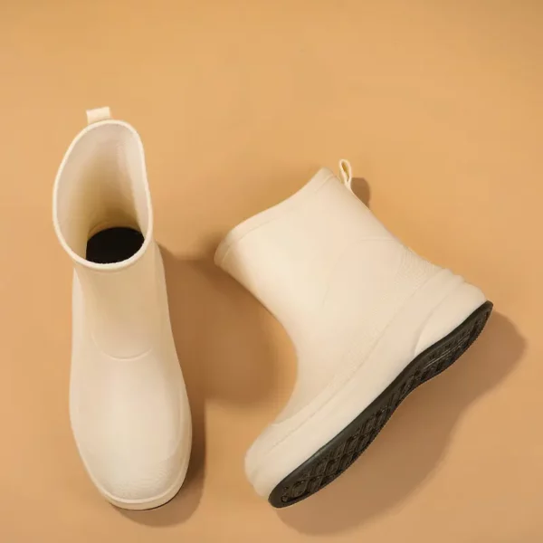 Bottes de pluie femme en caoutchouc EVA antidérapantes au style chic