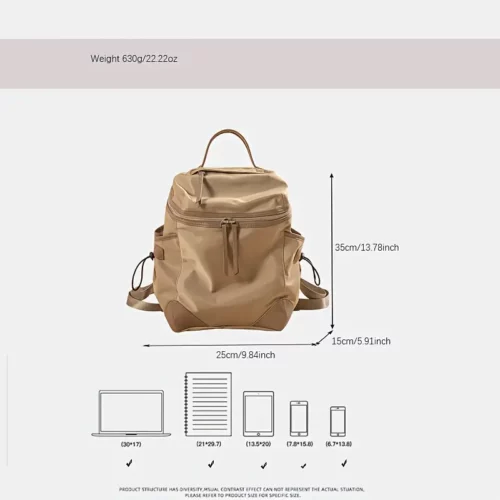 Sac à dos femme ultra léger – design urbain chic et imperméable
